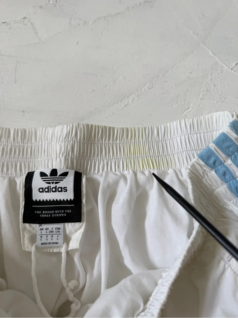 Adidas Krooked Sweatpants Parachute White/Carolina Blue Size L